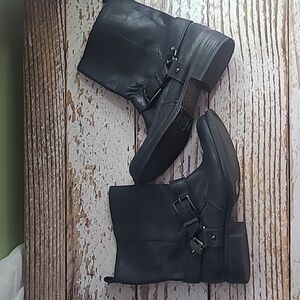 Gianni Bini Black Combat Boots